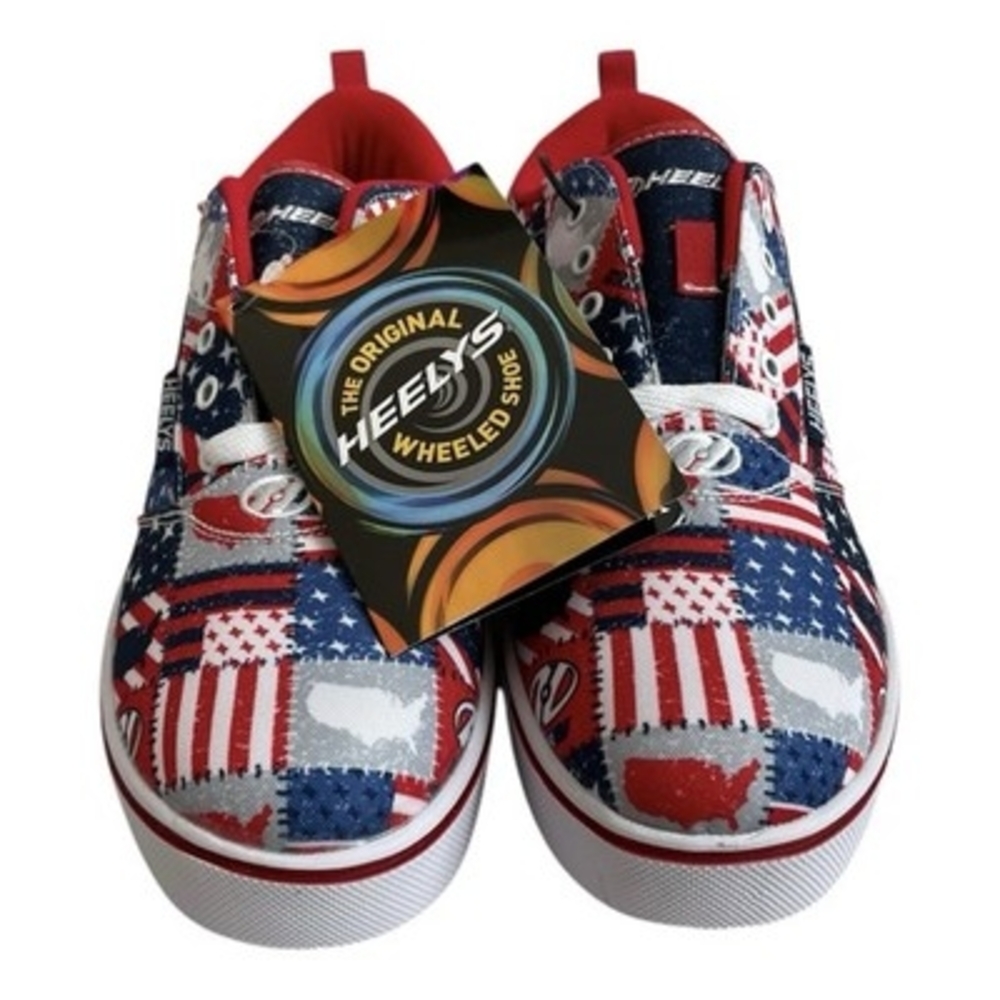 Heelys Pro 20 Prints American Flag USA Patchwork Skate Shoes Womens 9 NIB - Picture 7 of 12